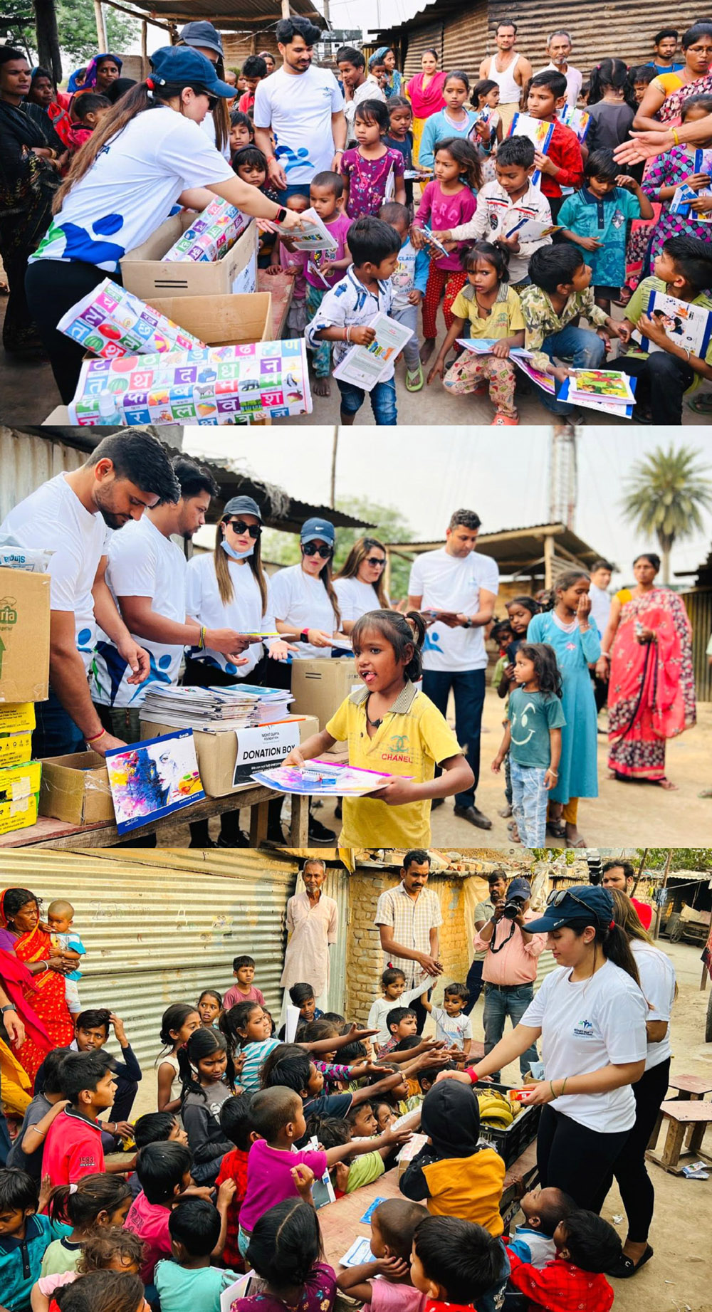 मोहित गुप्ता फाउंडेशन के सहयोग से  300 बच्चों को मिला शिक्षा और पोषण का सहयोग ।